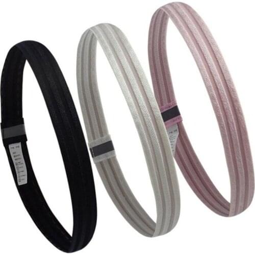 1 Pc Women Sweatbands Football Yoga Pure Hair Bands Anti-slip Elastic Rubber Thin Sports Headband Men Hair Accessories Headwrap