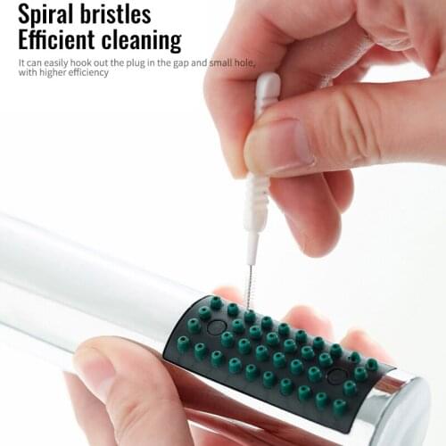10pcs Shower Head Cleaning Brush Washing Anti-clogging Small Brush Pore Gap Cleaning Brush For Kitchen Toilet Phone Hole