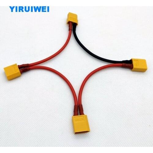 10cm 14AWG 3S series XT60 cable One Female To Three Male 1pcs