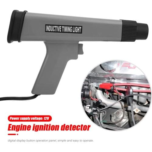 12V Professional Digital Display Inductive Timing Light Car Motorcycle Petrol Engine Ignition Timing Strobe Lamp Detector