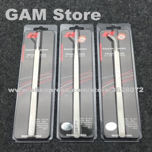 AAA-14/14W/12 Ultrahard Tweezer Precision Sharp Forceps Tip Pointed Tweezers Stainless Steel Clamps Stainless Steel Anti-Static