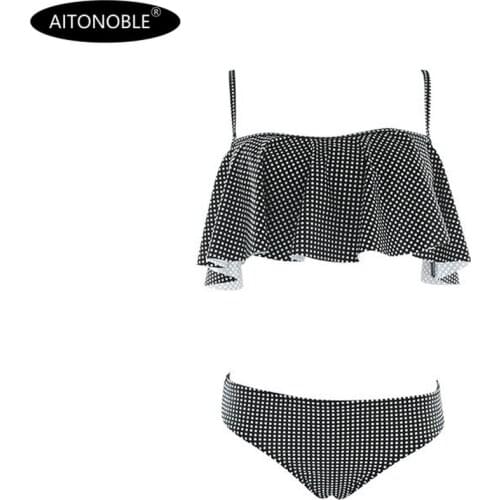 Купальники в горошек AITONOBLE China At AliExpress