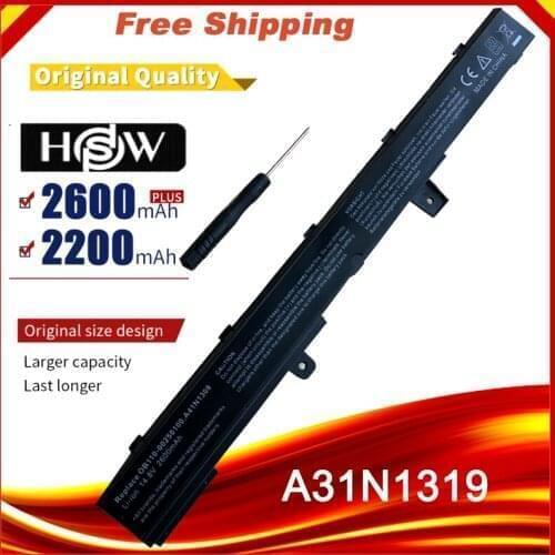 Laptop Battery A41N1308 A31N1319 0B110-00250100 X551M For Asus X451 X551 X451C X451CA X551C X551CA Series free shipping