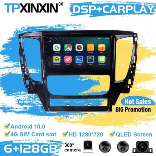 360 Cameras Car Radio Stereo Receiver Android 10 For Mitsubishi Pajero 2016 2017 2018 GPS Player Navigation Auto Audio Head Unit