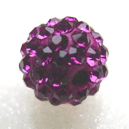 Free Shipping! 50pcs/Lot,Good Quality 10mm Fuchsia Clay Beads Diy jewellery