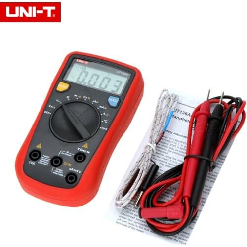 UNI-T UT136C Auto Range Digital Multimeter Temp Frequency Resistance AC DC Tester Meter LCR Meter