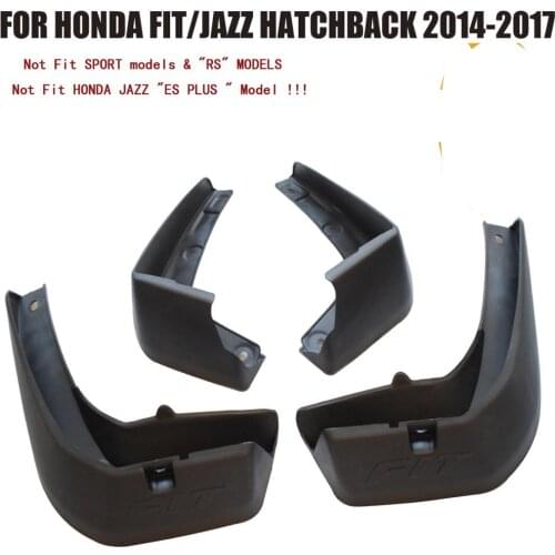 For Honda Fit/Jazz 2014 2015 2016 2017 Set Molded Mud Flaps Mudflaps Splash Guards Front Rear Mud Flap Mudguards Fender YC101062