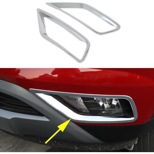 Exterior Chrome Front Foglight Fog Light Lamp Cover Trim Fit For 2020 2021 Hyundai ix25 Creta Decorative Accessories