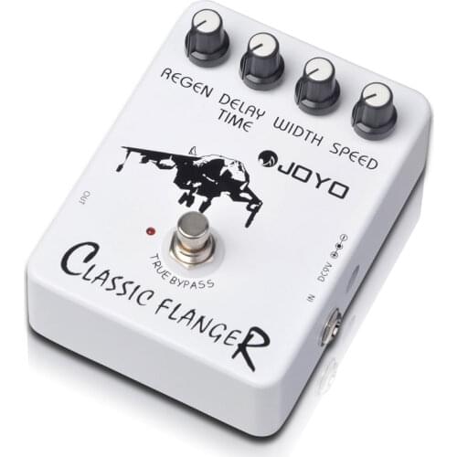 JOYO JF-07 Classic Flanger Pedal Effect Tremulous Vibratos & Chorus for Electric Guitar Metallic Flanger guitar processor