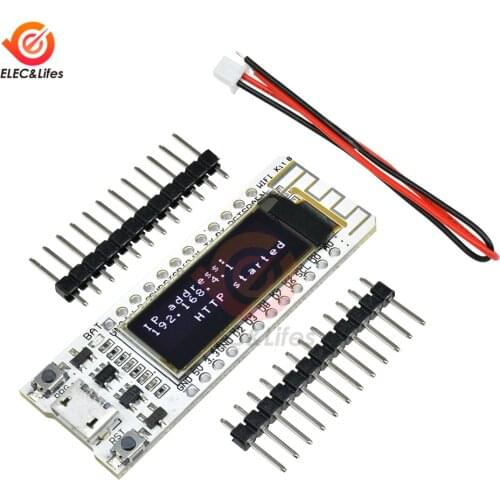 ESP8266 WIFI Kit Module 0.91'' Digital OLED Display Wifi NodeMCU CP2014 USB to Serial 32Mb Flash Development Board for Arduino