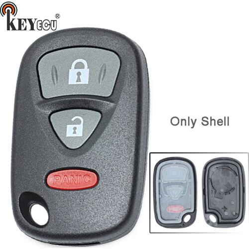 KEYECU for Suzuki Use for USA Grand Vitara SX4 XL-7 Replacement 2+1 3 Button Remote Key Shell Case Fob