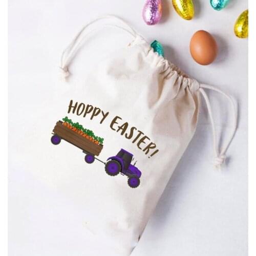 Bunny Rabbit carrot candy Goodie chocolate gift Bag basket boy girl hoppy Easter Party Favor Supplies Egg Hunt Bucket decoration