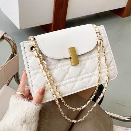 Fashion Women Shoulder Bag New Wave Quilted Shoulder Purse Chain Strap Crossbody Messenger Bag Women Totes Luxury Handbag