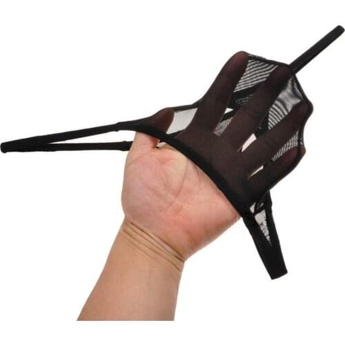 Men G-String Thong T-Back Stretch Big Net Mesh Underwear Ultra Thin See-Through Mesh Mini G Strings Erotic Lingerie Sex T-back