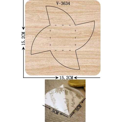 New box wooden dies cutting dies for scrapbooking Multiple sizes V-3634