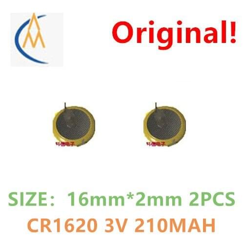 Brand new genuine cr1620 button lithium battery 3V automobile remote controller / watch / electronic watch weldable circuit boar
