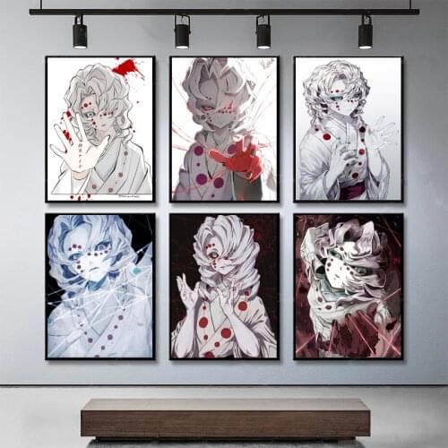 Anime Posters Demon Slayer Poster Wall Poster Canvas Painting Poster Wall Art Picture for Living Room Home Artwork Decor Cuadros