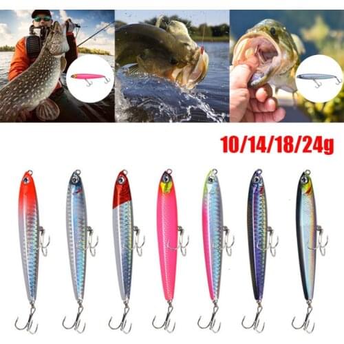 10g 14g 18g 24g Sinking Minnow Pencil Fishing Lure Wobblers Hard Bait Metal Hardbait Artificial Bait Wobbler For Jigging Fishing