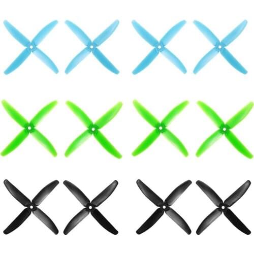 6 Pair 5040 CW/CCW 4 Blade Glass Fiber Nylon Propeller QAV250 Walkera F210 Runner 250 260 H280 300 RC Quadcopter Racing Drone