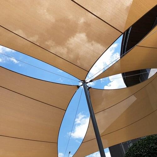 Sun Shade Sail Arcuate Edge Home Garden Awnings Outdoor Covers Sun Shelter Canopy Square Patio Glass House Customized Size