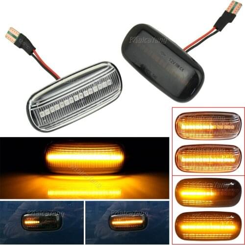 For Audi A3 8P A4 B6 B7 A8 A6 S6 C5 C6 4f Pre-facelift 2PCS LED Dynamic Side Marker Turn Signal Light Sequential Lamp