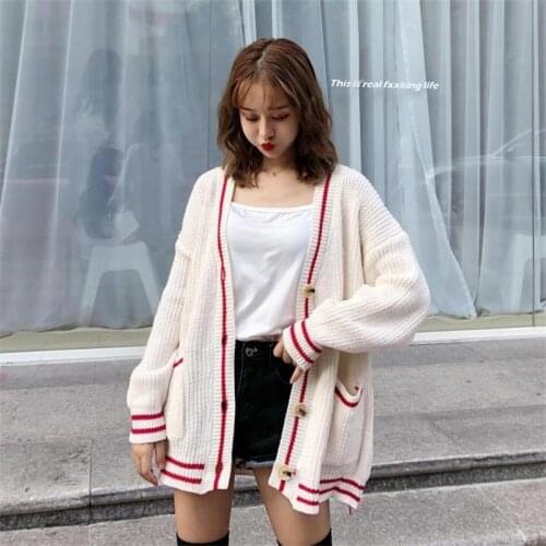 Lazy loose long-sleeved sweater