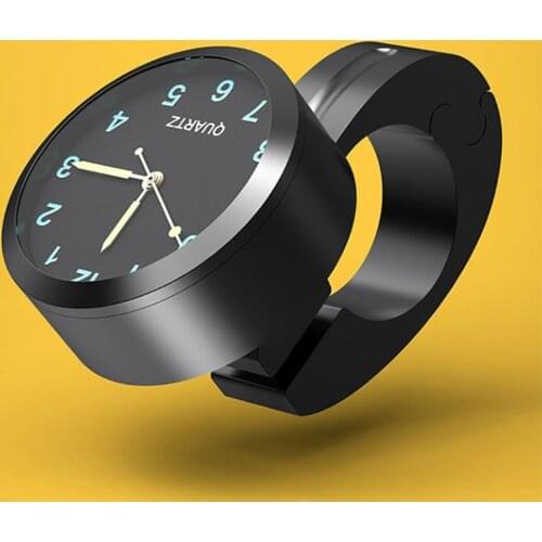 Waterproof Bike Watch Glow In Dark Clock Motorcycle Alluminum Alloy Dial Mini for Mounting Bicycle Handlebar Dropship W91F
