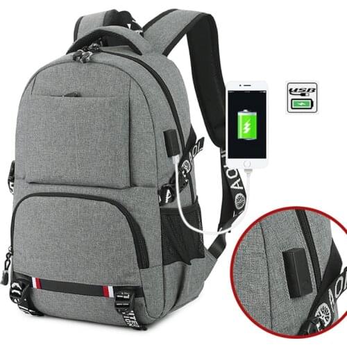 Men Backpack Male Oxford Waterproof Laptop Backpack Women USB Charging School Bags College Students Bag Mochila Travel Bagpack