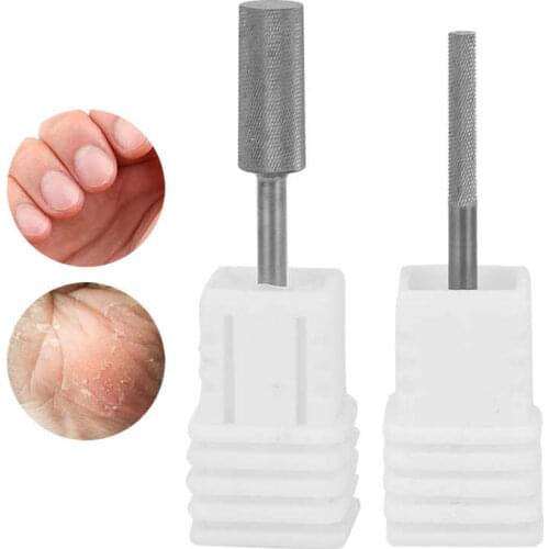 2pcs Tungsten Steel Nail Drill Bits Manicure Pedicure Tools for Electric Nail Drill n