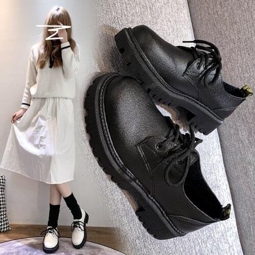 High Quality Women Oxfords 4CM Flats Platform Shoes Patent Leather Slip-on Pointed Creeper Black Brogue Loafers Brand