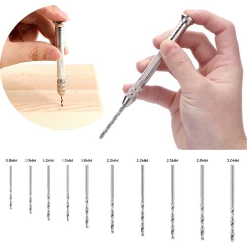 2021 Precision Metal Hand Drill Polymer Clay Tool DIY UV Epoxy Resin Mold Wood Punch Hole Craft Handmade Making Tool Drill Screw