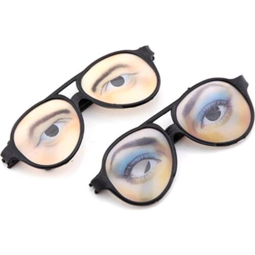 Halloween Funny Plastic Glasses April Fool Day Toys For Men And Women Party Event Props Halloween Masquerade Cosplay Supplies