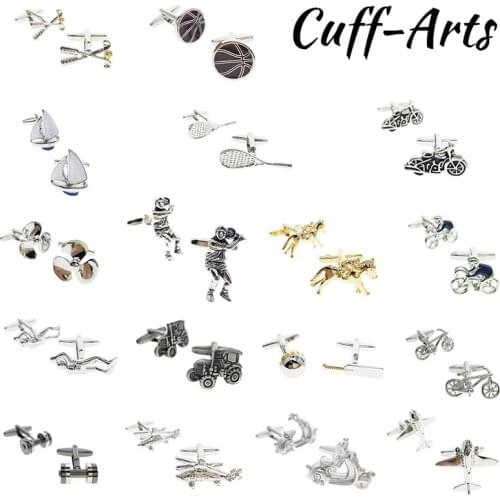 Cufflinks For Men Fashion Sport Riding Tennis Golf Cuff Links Business Male Shirt Cufflinks By Cuffarts PT013