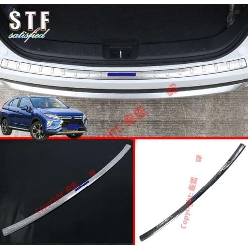 Stainless Steel Rear Bumper Protection Outside Trunk Sill Decorative Plate Pedal For Mitsubishi Eclipse Cross 2018 2019