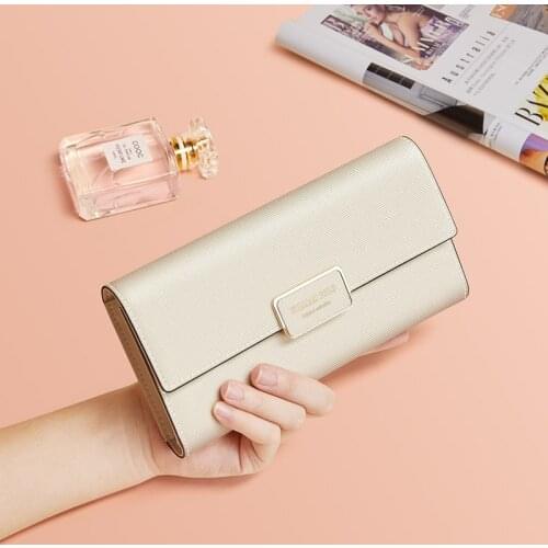 Womens Leather Wallet fashion hand wallet high grade large capacity mobile phone bag multi function card holder