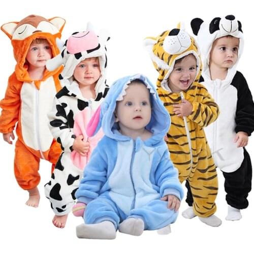 Winter Baby Clothes Panda Newborn Clothes Baby Girls Boys Romper Infant Clothing Jumpsuit Toddler Babys Sets Stitch Pajamas