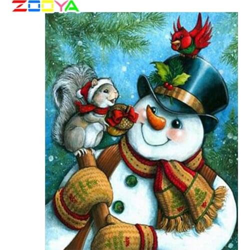 Zooya 5D Diamond Painting Full Drill Square Christmas Picture Diamond Embroidery Full Set Diamond Mosaic Sale Home Decor CH014
