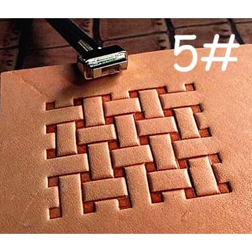 1pc Leather Craft Steel Carving Stamping Punch Stamper Tool - Chisel Pricking Iron Knife Cutter Edger Creaser Groover Beveler