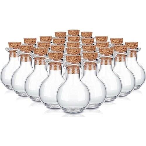 10pcs Wishing Bottles Mini Small Glass Drifting Bottles With Cork Stopper For DIY Craft Gifts Home Decor Supplies