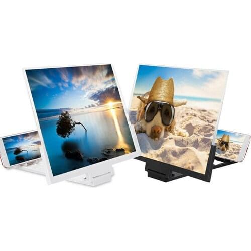 14 Inches 3D HD Phone Screen Magnifier Amplifier Movie Video Enlarger Eyes Protection Display Expander Stand
