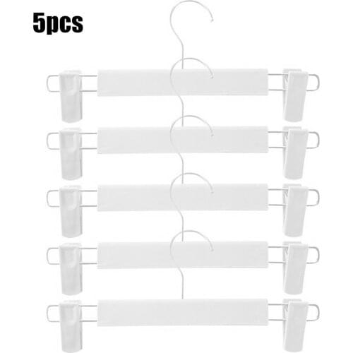 5PCS Windproof Pants Plastic Clip Household Non-slip Pants Hanger Storage Pants Rack High Quality 2021