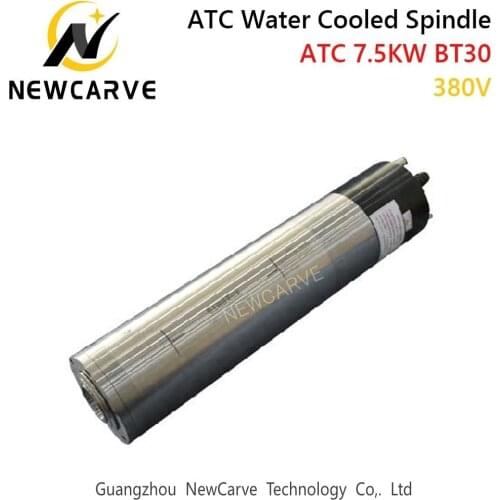 ATC Spindle 7.5kw 380V 18000rpm Water Cooled Automatic Tool Change Spindle For Metal Cutting With BT30 NEWCARVE