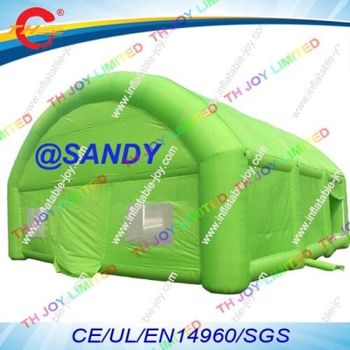 Free air shipping to door,10x7x4mH green large outdoor inflatable event tent,inflatable party marquee tent