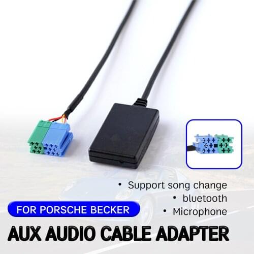 Bluetooth Aux Receiver For Porsche Becker Mexico Traffic Pro DTM Cable Adapter Hands-free Hifi aux module wireless aux interface