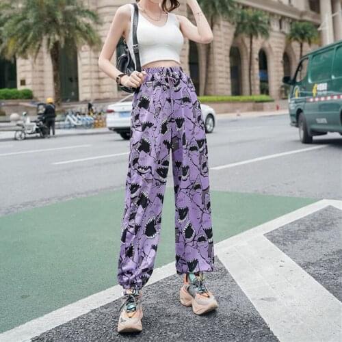Spring And Summer Shark Pants WomenS Loose Wild Trend Beam Foot Bloomers Street Hip-Hop Casual Sports Pants