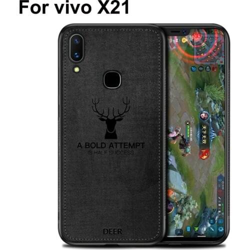 For VIVO X21 Case Soft phone case For vivo X21A Cases Protection Back Cover vivoX21 Cloth + TPU phone case X21 A Shell coque