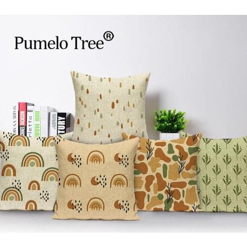 Plant Pillowcase Cute Cartoon Pillow Cover Home Decor Cushion Cover Print Pillow Cases 45x45cm Car Pillow Case Sofa Decoration