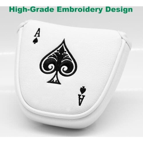 Golf Putter Cover Golf Mallet Head Covers with PU Leather and Magnetic Closure