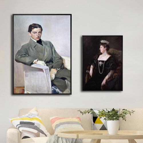 Home Decor Canvas Print Art Wall Pictures Poster Canvas Printing Paintings Spanish Joaquin Sorolla y Bastida Portrait