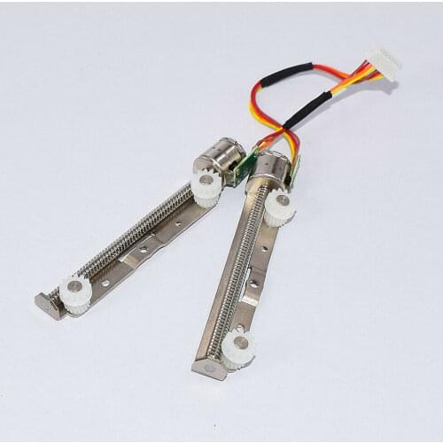 2pcs/lot Precious Mini 10mm Stepper Stepping Motor 2-Phase 4-Wire 55mm Stroke Long Linear Screw Gear Shaft